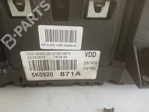 Instrument cluster VW GOLF VI (5K1)  | BP6427724C47