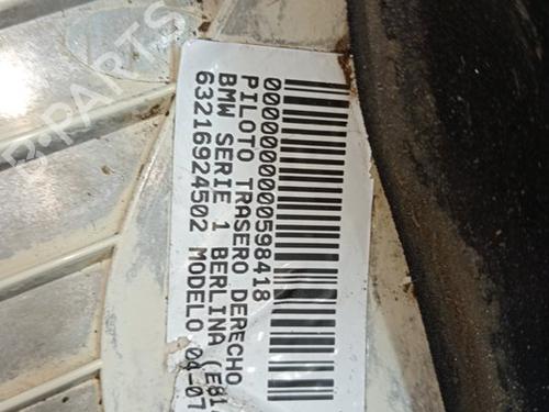Right taillight BMW 1 (E81) 116 i | BP25832792C35  - Image 5