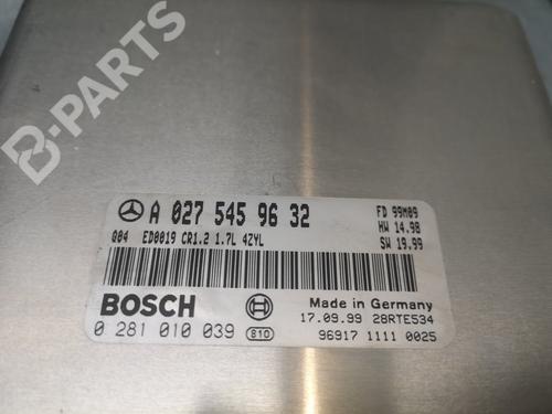 Engine control unit (ECU) MERCEDES-BENZ A-CLASS (W168) A 170 CDI (168.008) | BP10373437M57 