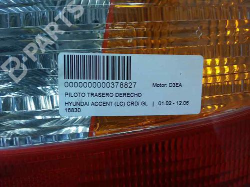 Right taillight HYUNDAI ACCENT II (LC) 1.5 CRDi | BP360624C35 