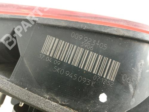 Left tailgate light VW GOLF VI (5K1)  | BP9820993C79 