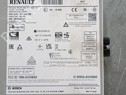 Radio RENAULT MEGANE IV Hatchback (B9A/M/N_) 1.3 TCe 115 (B9N9) | BP16300184E6 