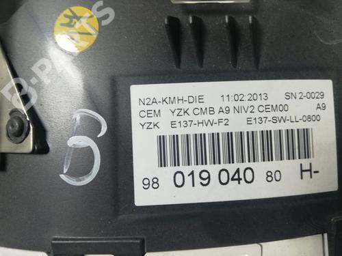 Instrument cluster PEUGEOT 208 I (CA_, CC_) 1.4 HDi | BP4229622C47 