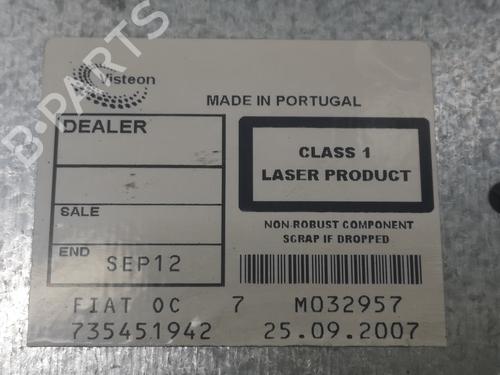 Radio FIAT BRAVO II (198_) 1.9 D Multijet (198AXB1A) | BP12496512E6 