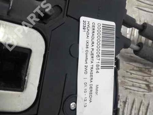 Rear right lock HYUNDAI ix35 (LM, EL, ELH)  | BP5637487C99 