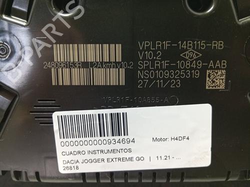 Compteur de vitesse DACIA JOGGER (RK_) | BP30386824C47