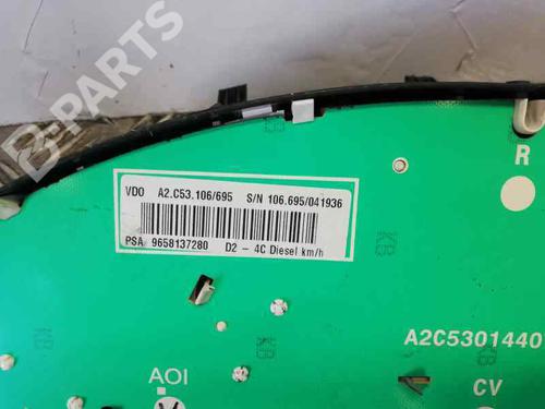 Instrument cluster PEUGEOT 407 (6D_) 1.6 HDi 110 (6D9HZC, 6D9HYC) | BP4613714C47 