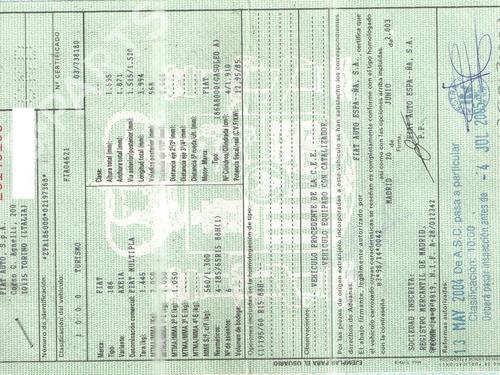 Hovedbremsesylinder FIAT MULTIPLA (186_) 1.9 JTD 110 | BP19251286M77 