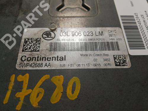 Engine control unit (ECU) SKODA RAPID (NH3, NK3, NK6) 1.6 TDI | BP4228711M57 