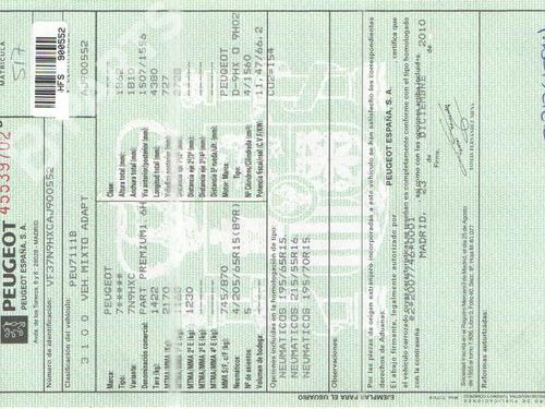 Glove box PEUGEOT PARTNER Box Body/MPV 1.6 HDi | BP7008983C95  - Image 10