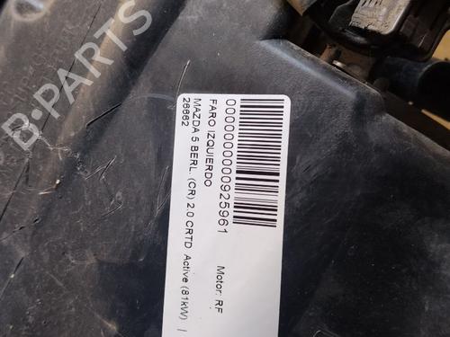 Left headlight MAZDA 5 (CR) 2.0 CD (CR19) | BP34253705C28 - Image 2