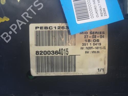 Instrument cluster RENAULT MEGANE II (BM0/1_, CM0/1_)  | BP12551237C47 