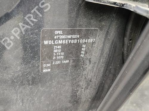 Mass air flow sensor OPEL INSIGNIA A (G09) 2.0 CDTI (68) | BP15955522M95 