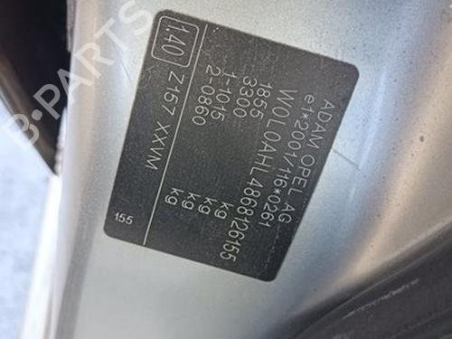 Mass air flow sensor OPEL ASTRA H (A04) 1.7 CDTI (L48) | BP13478198M95 