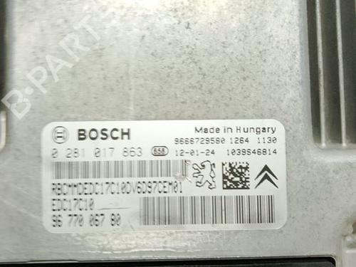 Engine control unit (ECU) CITROËN BERLINGO MULTISPACE (B9) 1.6 HDi 90 | BP29727572M57 - Image 3