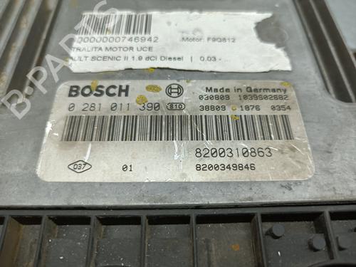 Engine control unit (ECU) RENAULT SCÉNIC II (JM0/1_)  | BP23338031M57 