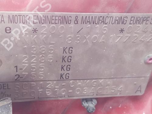 Servostyring. Styringsenhed TOYOTA YARIS (_P1_) 1.3 (SCP12_, SCP13_, SCP12R, SCP13R) | BP29532571M49 