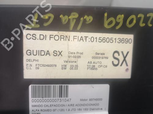 Commande Chauffage ALFA ROMEO GT (937_) 1.9 JTD (937CXN1B) | BP8207982I5 