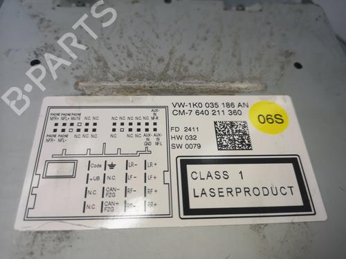 Radio VW GOLF VI (5K1)  | BP16187371E6