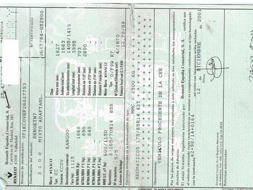 Right taillight RENAULT KANGOO (KC0/1_) 1.9 dCi 4x4 (KC0V) | BP30535396C35 