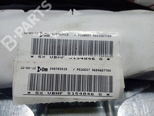 Right curtain airbag PEUGEOT 3008 I MPV (0U_) 2.0 HDi Hybrid4 | BP8201331C12 