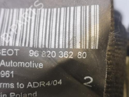 Rear right seatbelt PEUGEOT 3008 I MPV (0U_) 2.0 HDi 150 / BlueHDi 150 | BP16460020I28 