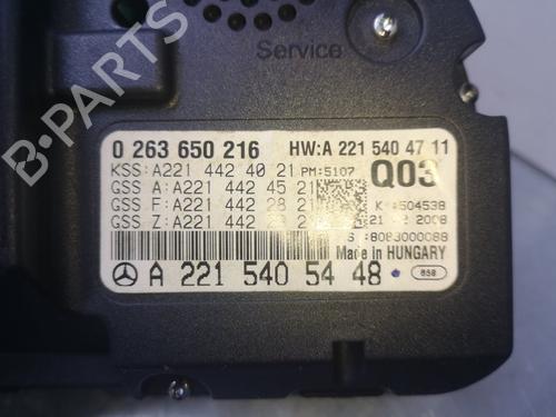 Instrument cluster MERCEDES-BENZ S-CLASS (W221, V221) S 320 CDI (221.022, 221.122) | BP19392546C47 