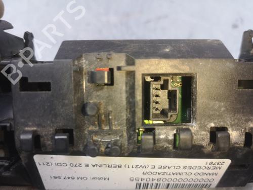 Climate control MERCEDES-BENZ E-CLASS (W211) E 270 CDI (211.016) | BP16302487I5 