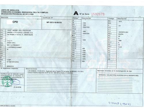 Right taillight MAZDA PREMACY (CP) 2.0 TD | BP36569660C35 - Image 6