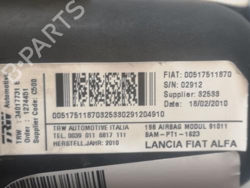 Passenger airbag LANCIA DELTA III (844_) 1.6 D Multijet (844.AXC11, 844.AXC1A) | BP7638650C10 