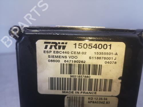 ABS pump PEUGEOT 407 (6D_) 2.0 (6DRFNB, 6DRFNE) | BP18922787M43