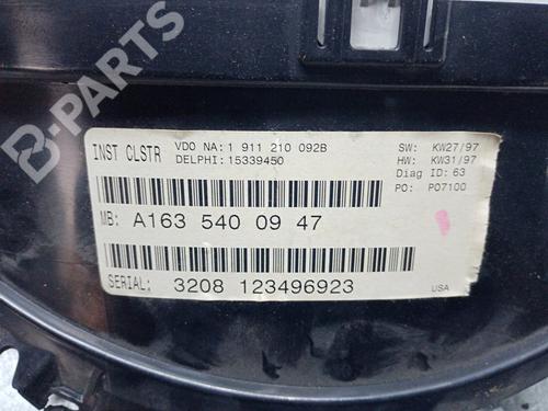 Instrument cluster MERCEDES-BENZ M-CLASS (W163) ML 320 (163.154) | BP9168839C47 
