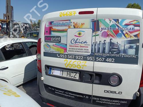 Used Left rear door FIAT DOBLO Platform/Chassis (263_) 1.3 D Multijet (90 hp) 29348578