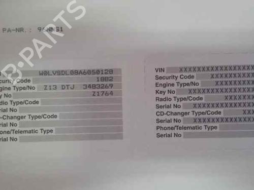 OPEL CORSA D Hatchback Van (S07) [2006-2014] 18586