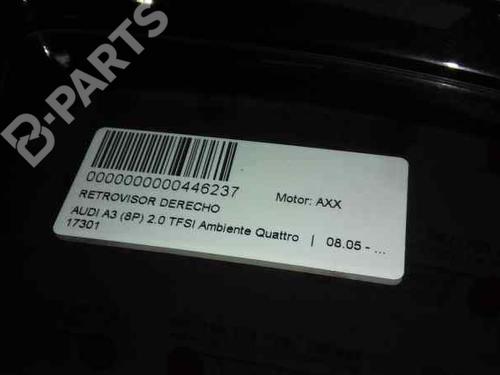Right mirror AUDI A3 (8P1) 2.0 TFSI quattro | BP1552890C27 