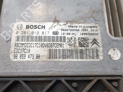 Engine control unit (ECU) PEUGEOT 208 I (CA_, CC_) 1.6 HDi | BP26894913M57 