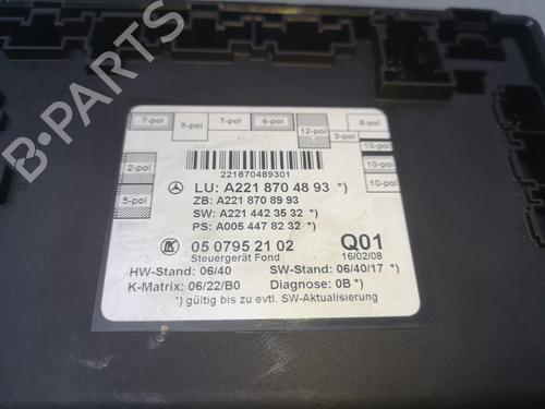Electronic module MERCEDES-BENZ S-CLASS (W221, V221) S 320 CDI (221.022, 221.122) | BP21595268M83 