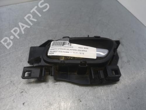 Used Front left interior door handle PEUGEOT 3008 I MPV (0U_) 1.6 HDi (112 hp) 24129475