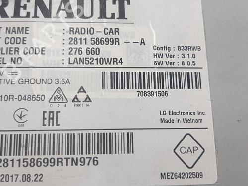 Radio RENAULT CLIO IV (BH_)  | BP15409288E6 