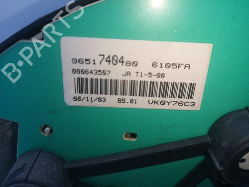 Instrument cluster PEUGEOT 206 Hatchback (2A/C) 2.0 HDI 90 | BP16912452C47 