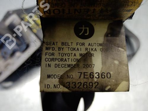 Rear center seatbelt TOYOTA RAV 4 III (_A3_)  | BP9195535I27 