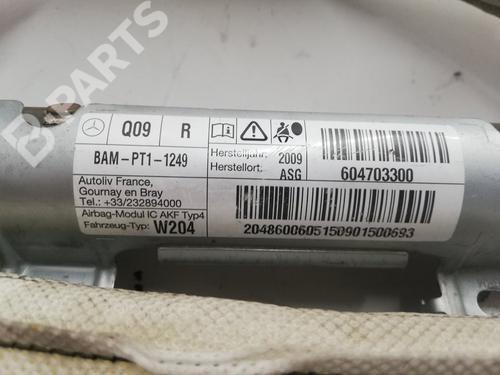 Right curtain airbag MERCEDES-BENZ C-CLASS (W204) C 200 CDI (204.007, 204.006) | BP8958854C12 