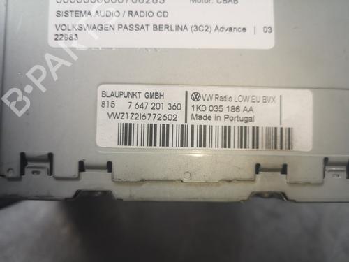 Radio VW PASSAT B6 (3C2) 2.0 TDI | BP13743864E6 