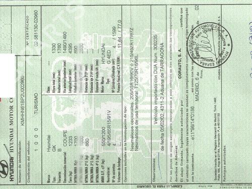 Left taillight HYUNDAI COUPE II (GK) 1.6 16V | BP26903707C34