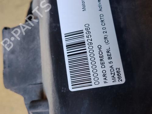 Right headlight MAZDA 5 (CR) 2.0 CD (CR19) | BP34253704C29 - Image 2