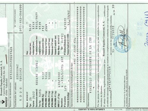 Left taillight RENAULT MEGANE Scenic (JA0/1_) 1.9 D (JA0J) | BP32033030C34