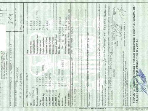 Right taillight MERCEDES-BENZ A-CLASS (W169) A 180 CDI (169.007, 169.307) | BP253987C35 