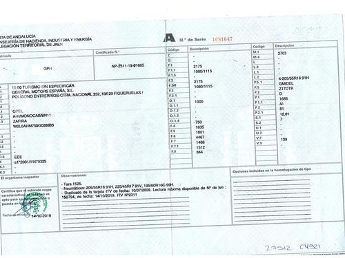 Brugte OPEL ZAFIRA / ZAFIRA FAMILY B (A05) 1.7 CDTI (M75) 4789656