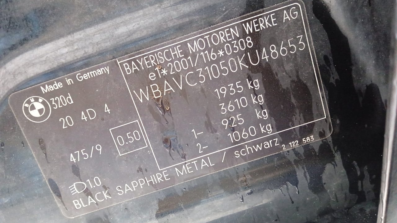 1UPJ-50602010]BMW 320d(3D20 F30)エンジン N47D20C 始動OK 中古 Original Parts for E46 320d M47N Touring &frasl; Engine&frasl; Short Engine