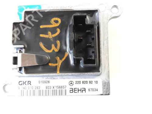 Used Heater resistor MERCEDES-BENZ M-CLASS (W163) ML 400 CDI (163.128) (250 hp) 11665883